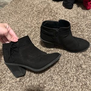 Black ankle booties